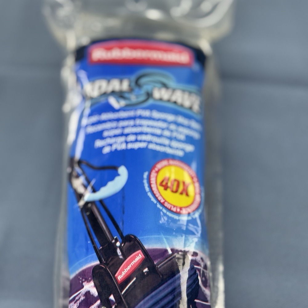 Rubbermaid Tidal Wave PVA Refill Mop Head G781 40X Sponge Mop NEW Sealed